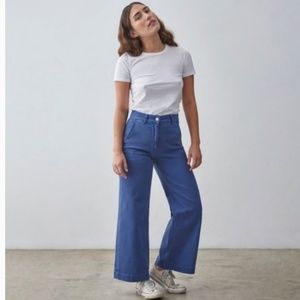Everlane wide leg crop pant